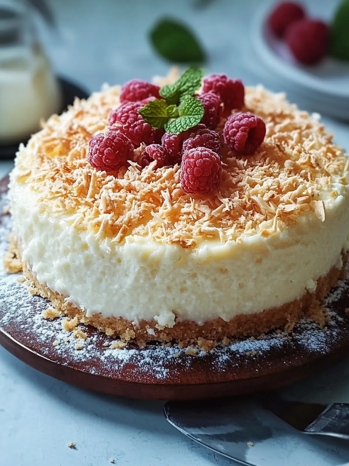 Bester Kokosnusspuddingkuchen