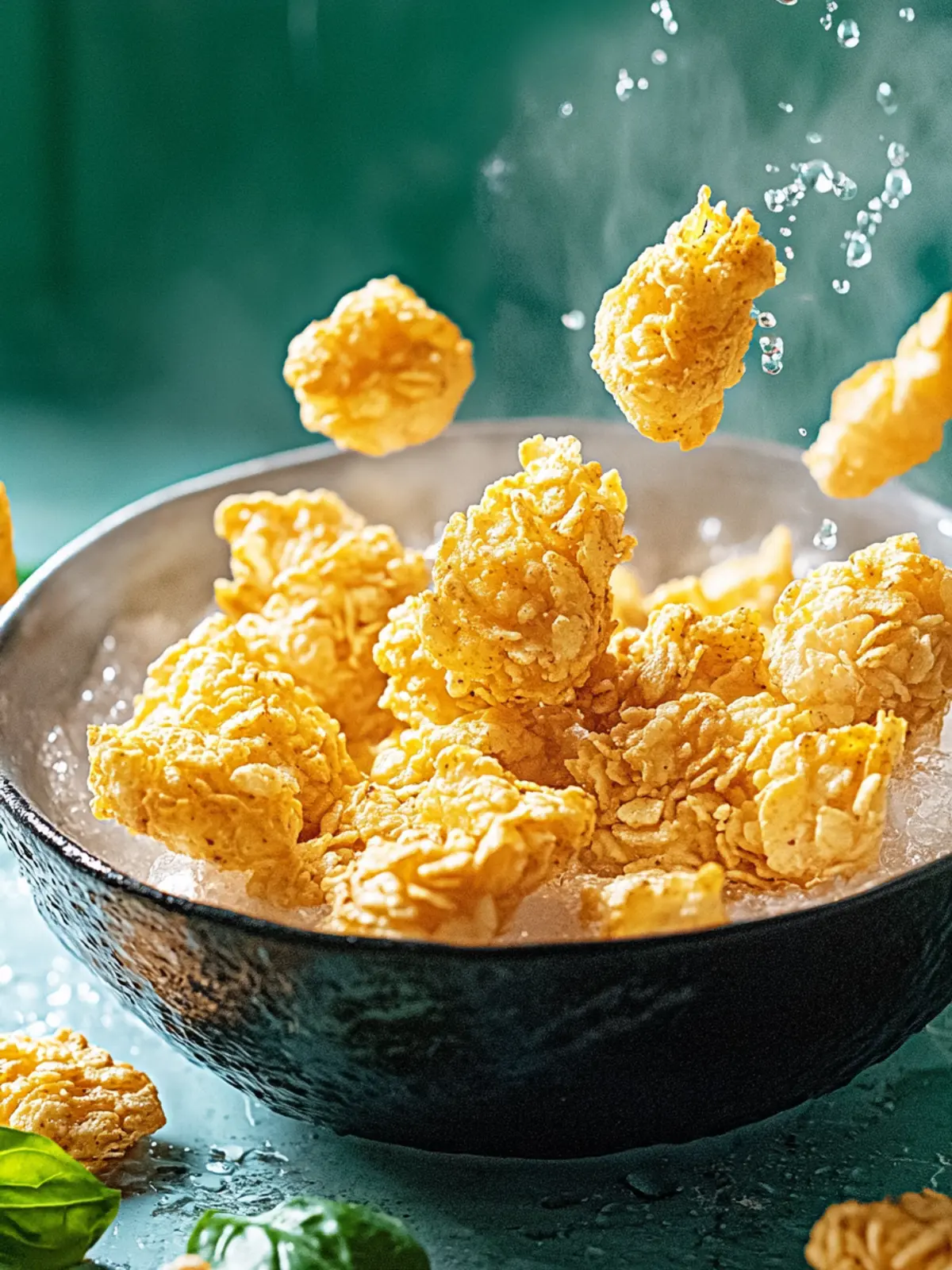 Hähnchen Nuggets mit Cornflakes
