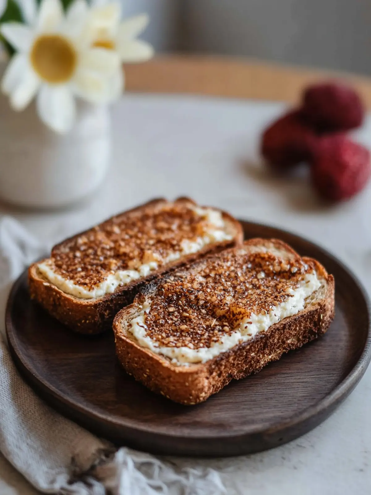 Einfache Heißluftfritteuse Zimtoast