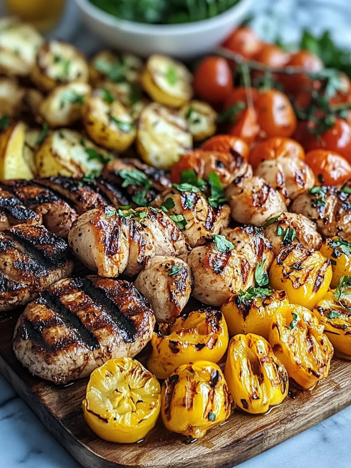 Unwiderstehliche gemischte Grillplatte