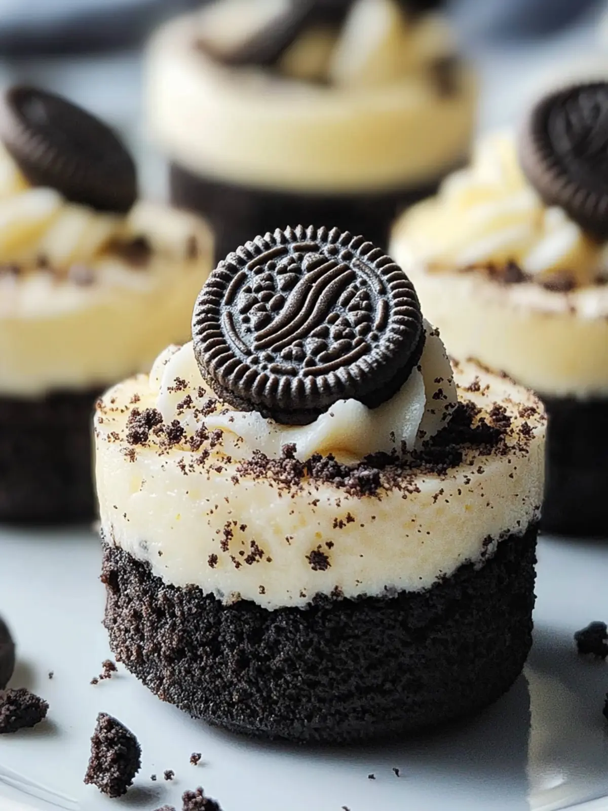 Oreo Überlastung Mini Cheesecakes