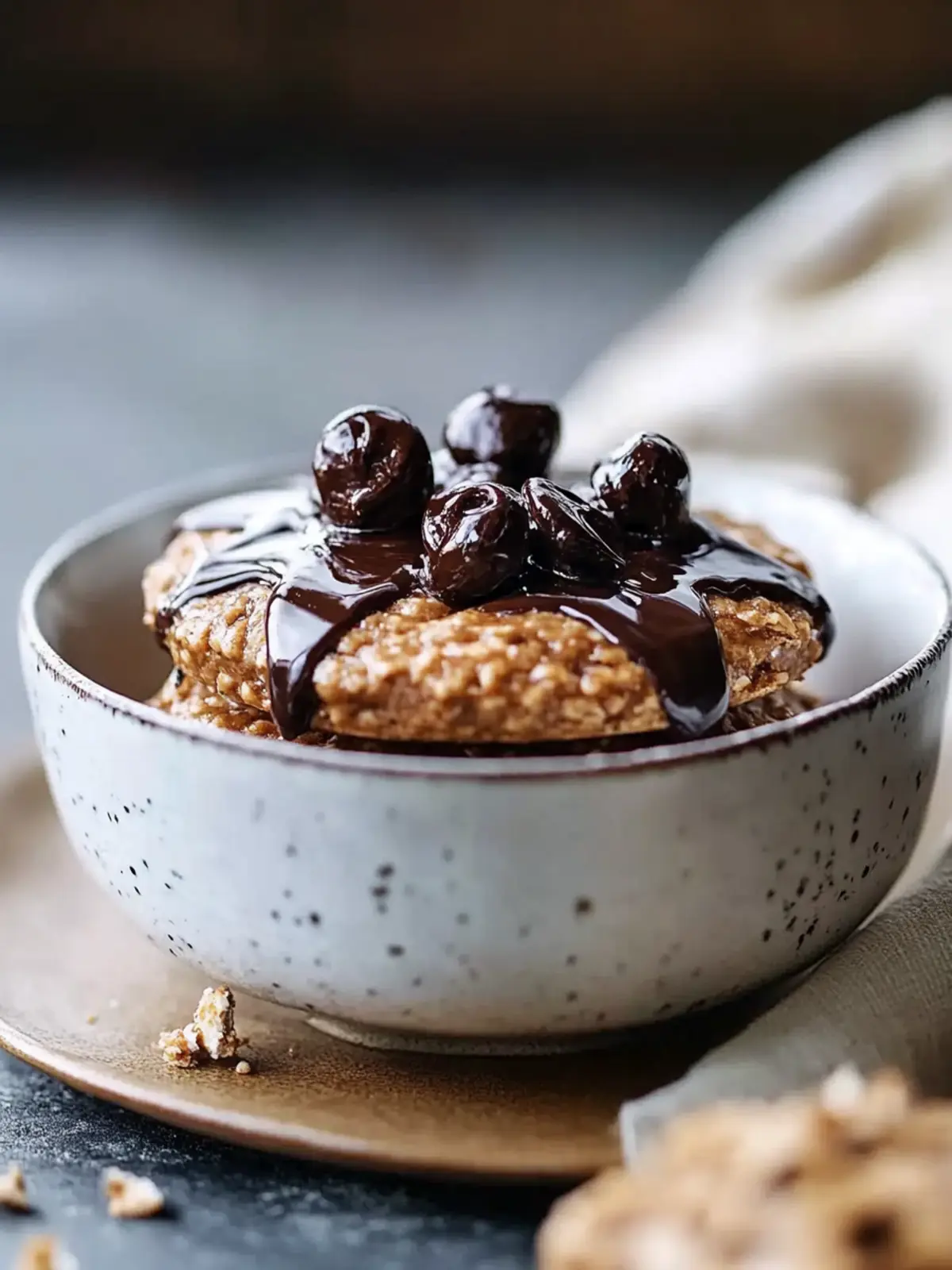 dunkle Schokoladen-Kürbis-Brei