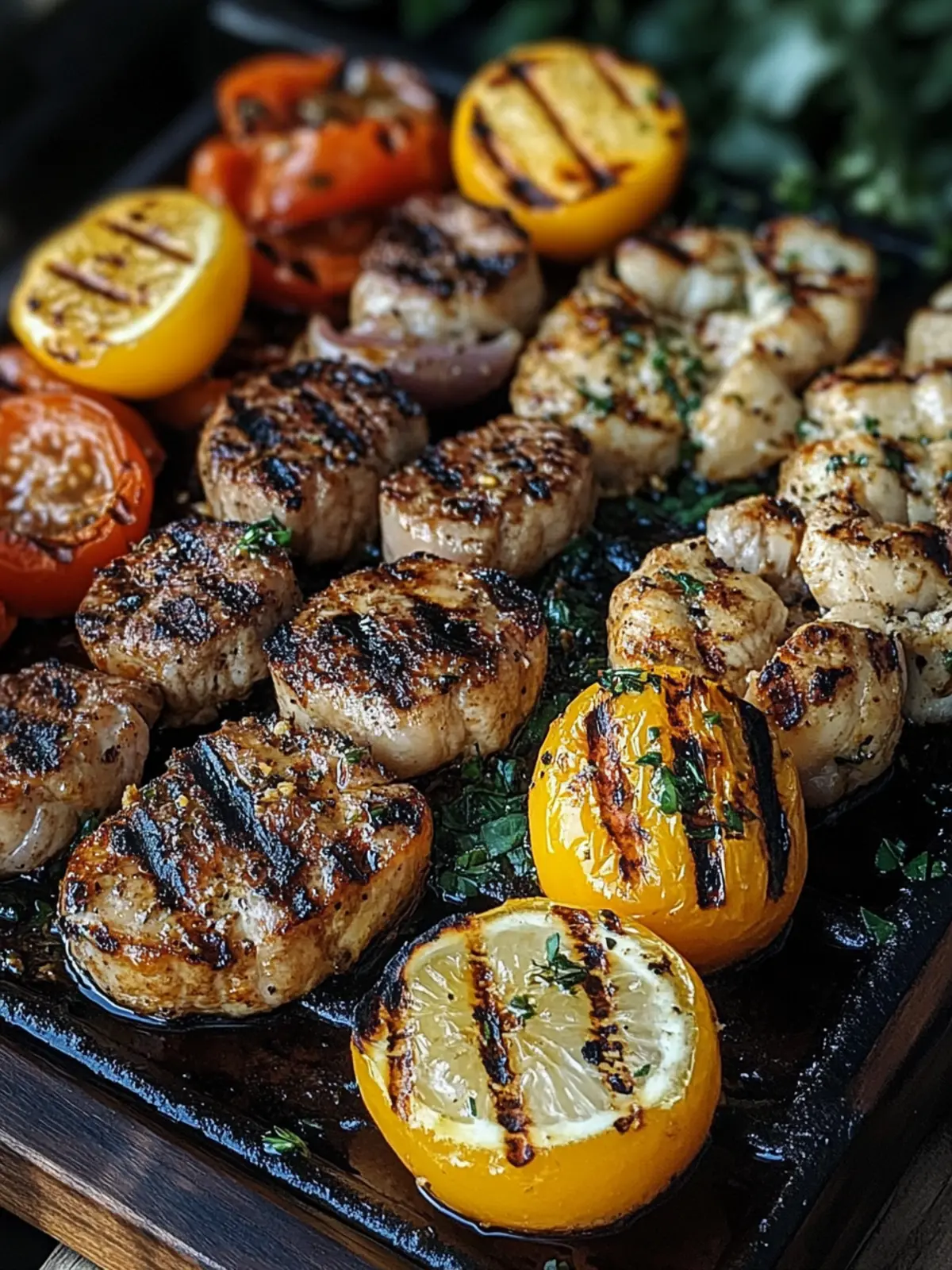 Unwiderstehliche gemischte Grillplatte