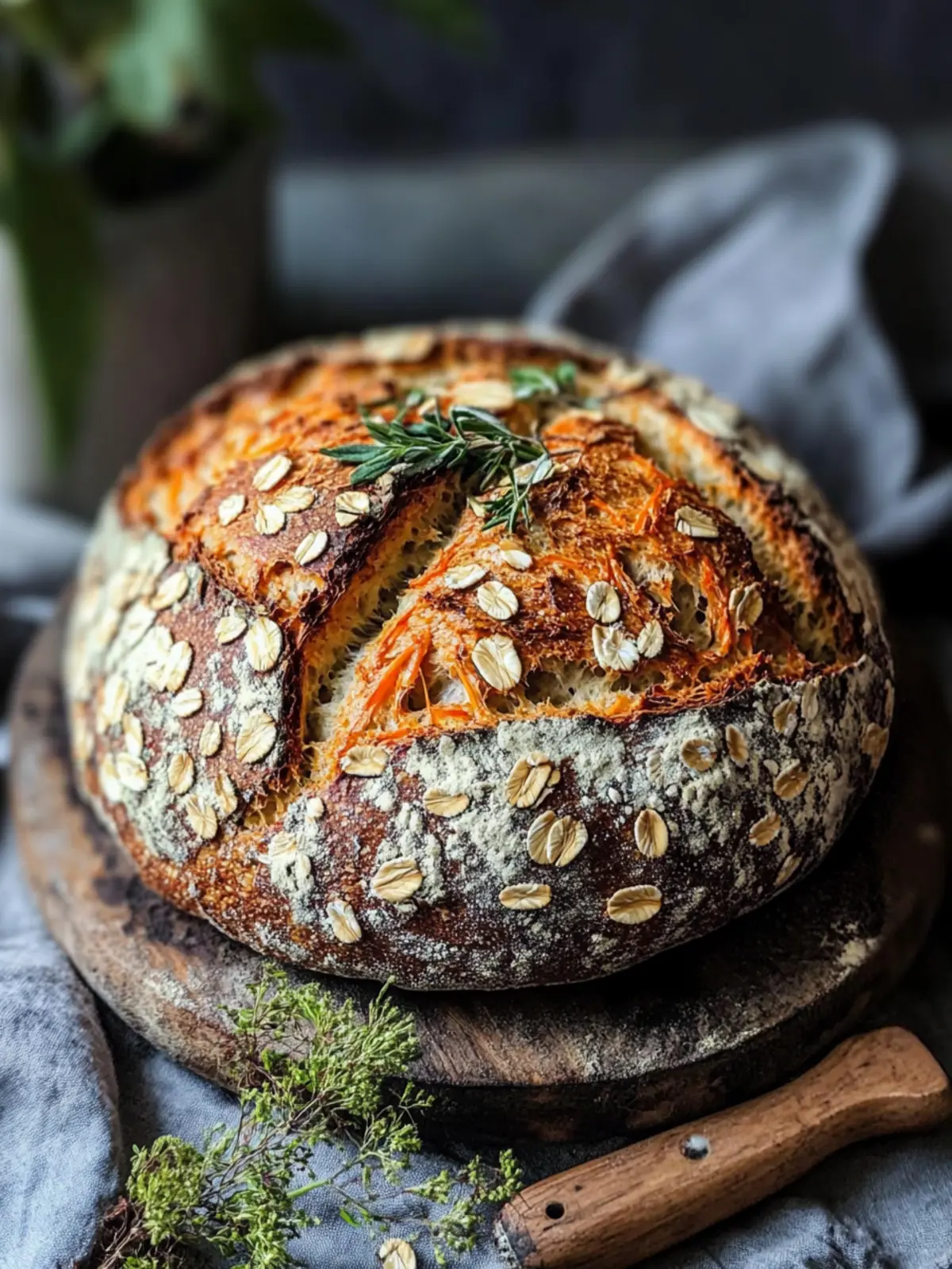 Dinkeljoghurtbrot mit Karotten