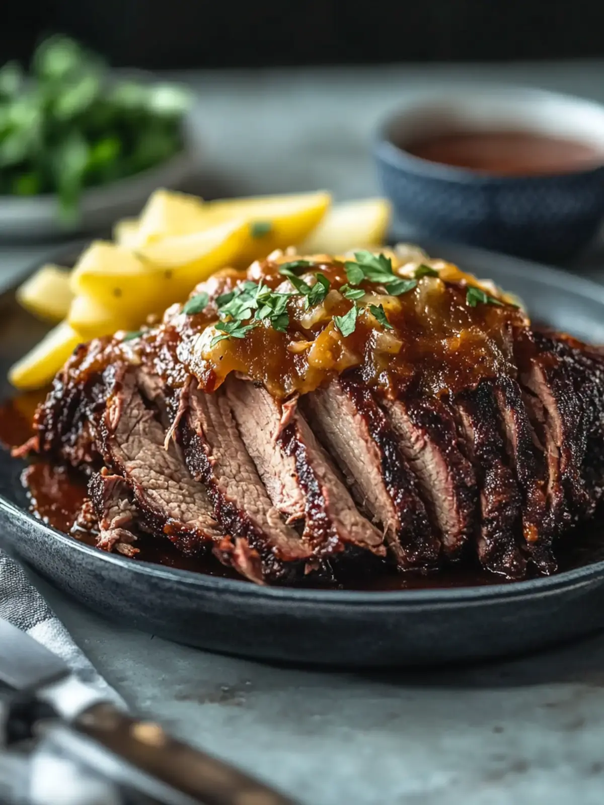 Hausgemachte Brustfleisch Ofenkartoffel