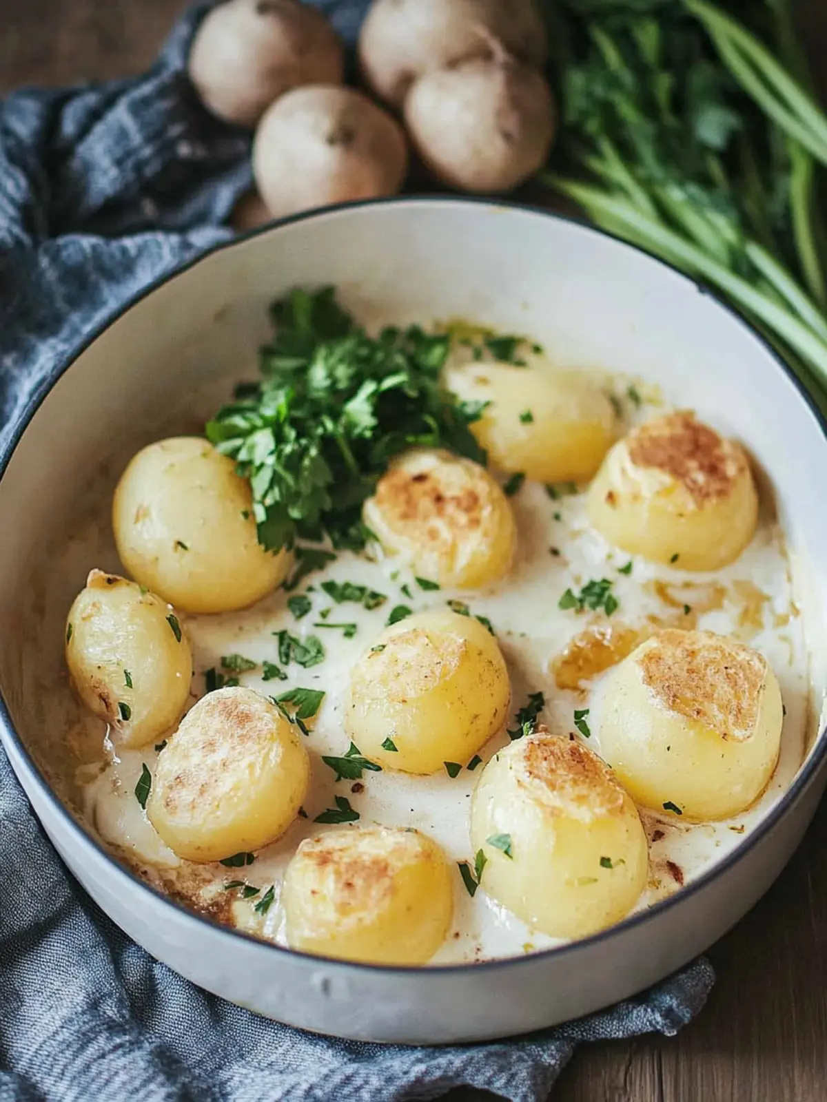 Kartoffel- und Kohlrabi-Auflauf aus dem Ofen