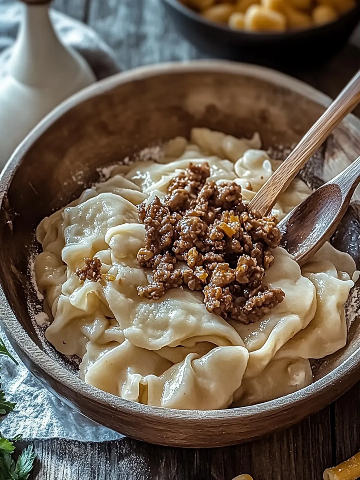 Teigtaschen-Nudelschüssel