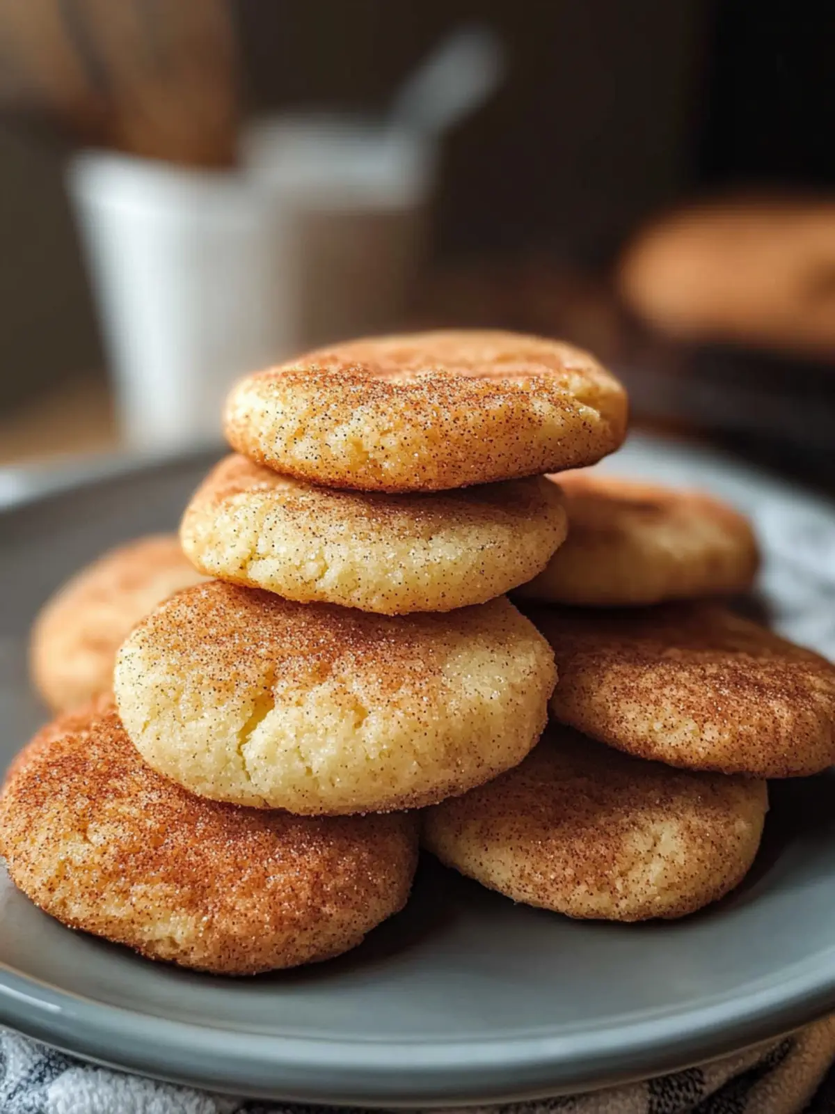 Perfekte klassische Snickerdoodle-Kekse