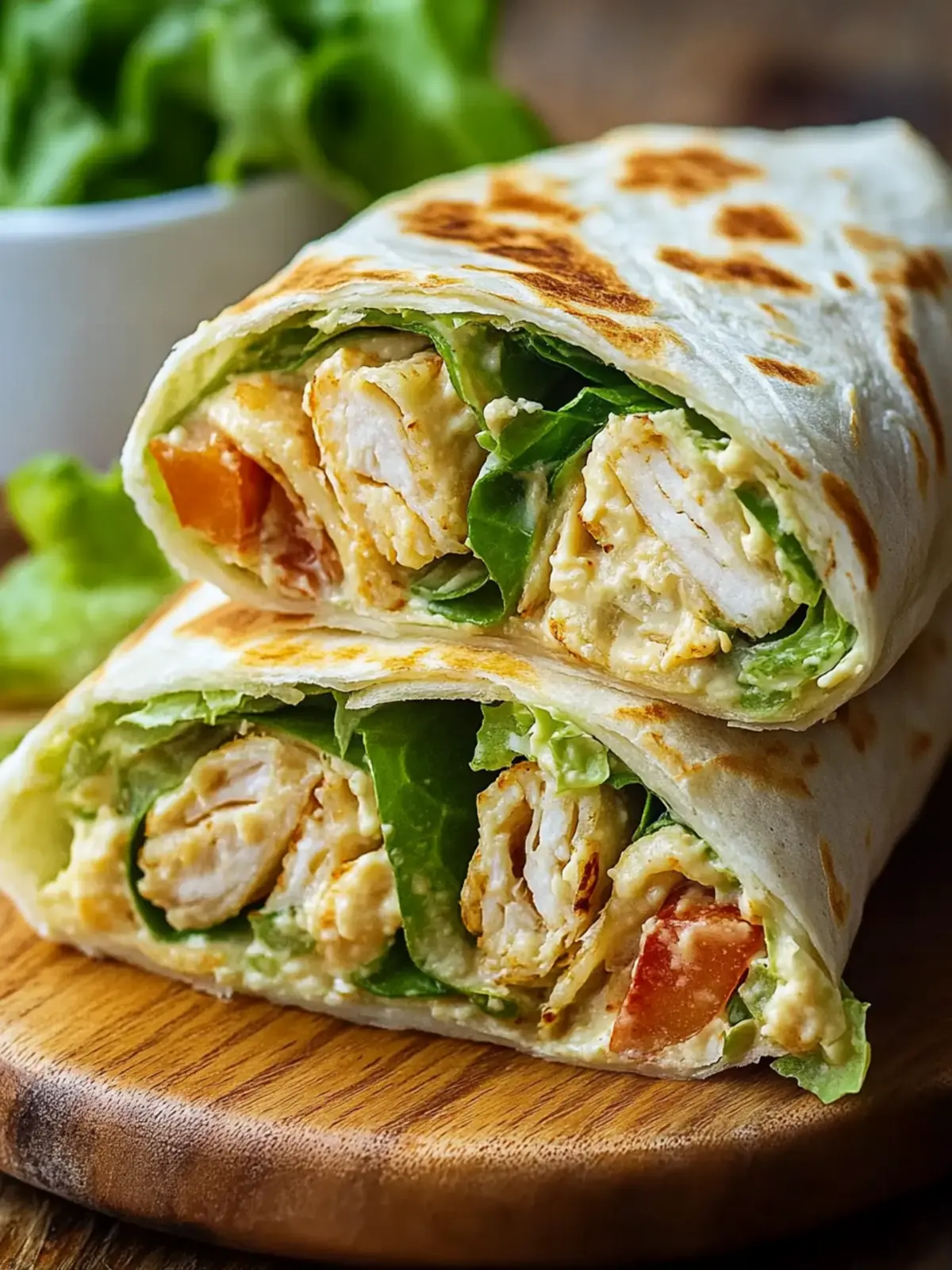Hühnchen Caesar Wrap Hack