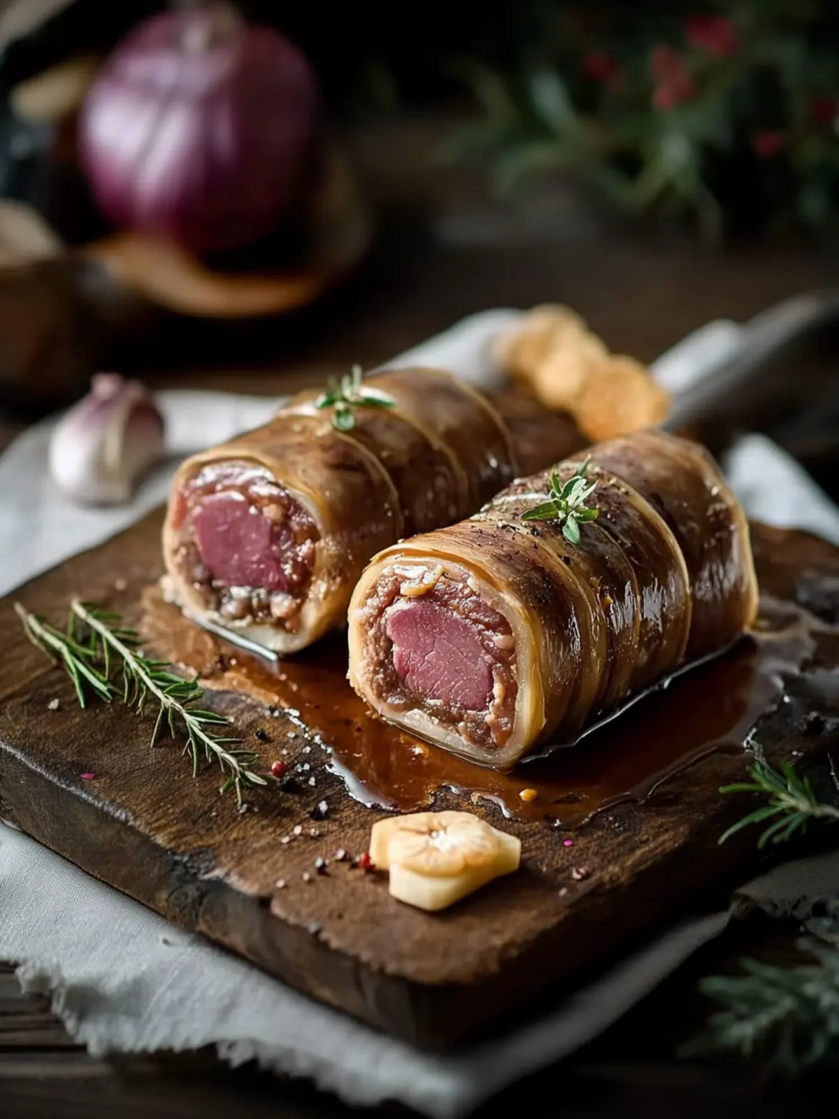 Herzhafte deutsche Rinderrouladen