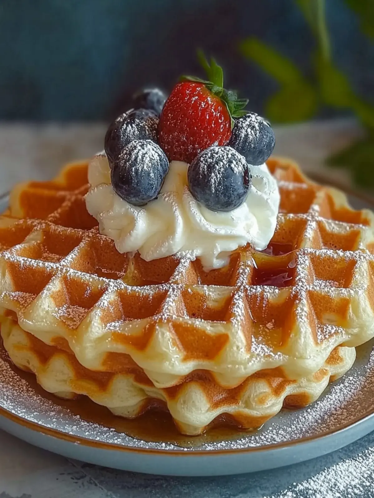 Belgische Joghurtnwaffeln