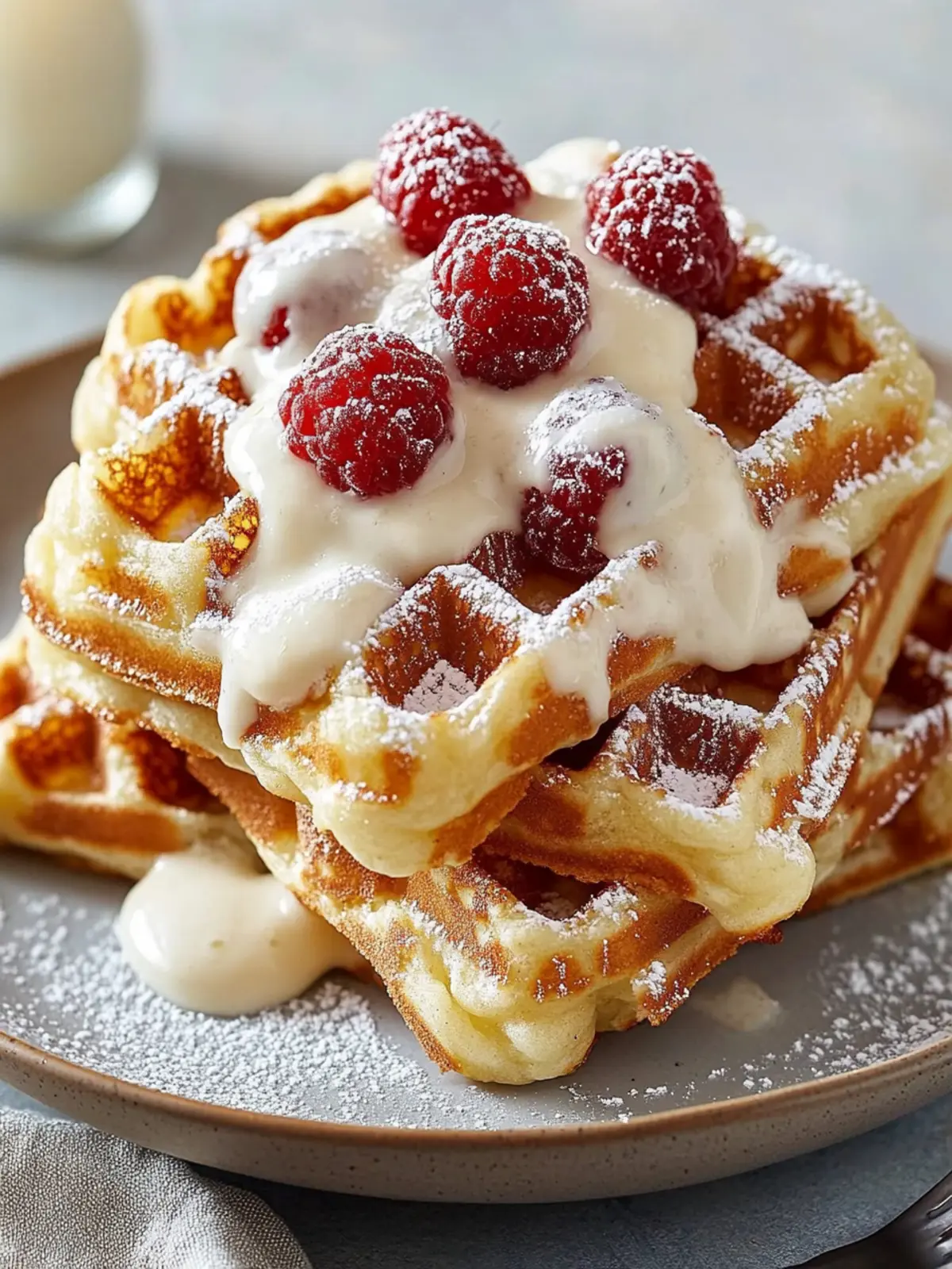 Zimtschnecken-Waffeln Frischkäse