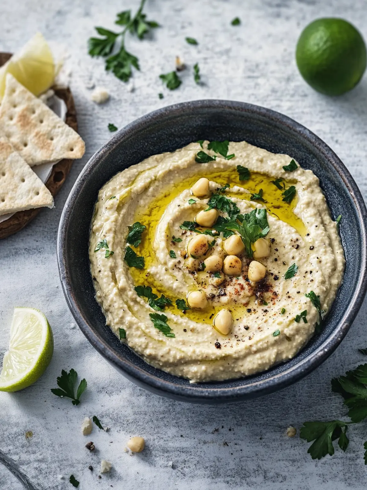 Die cremige Kichererbsenpaste