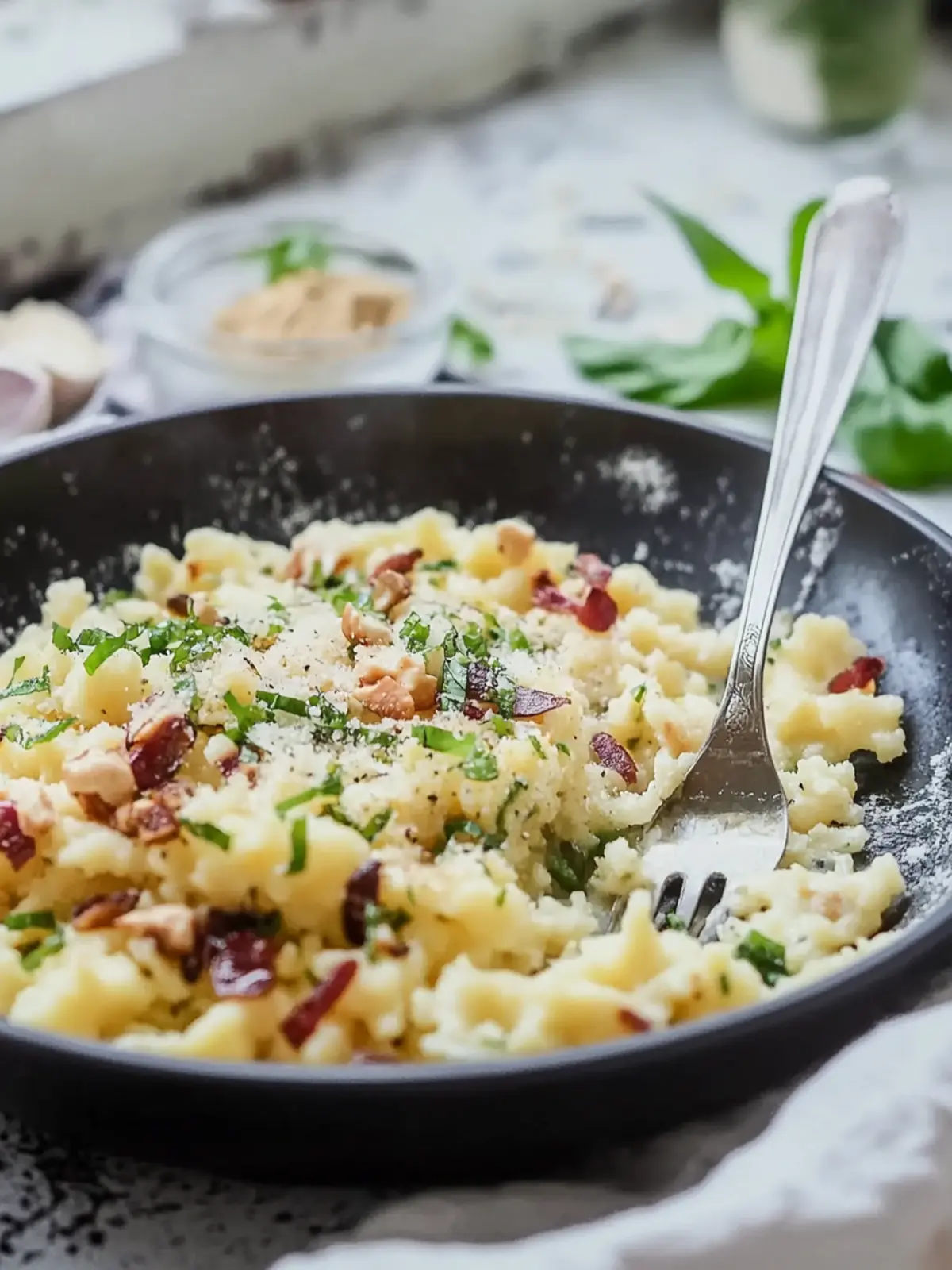 Hausgemachte Speck Spätzle