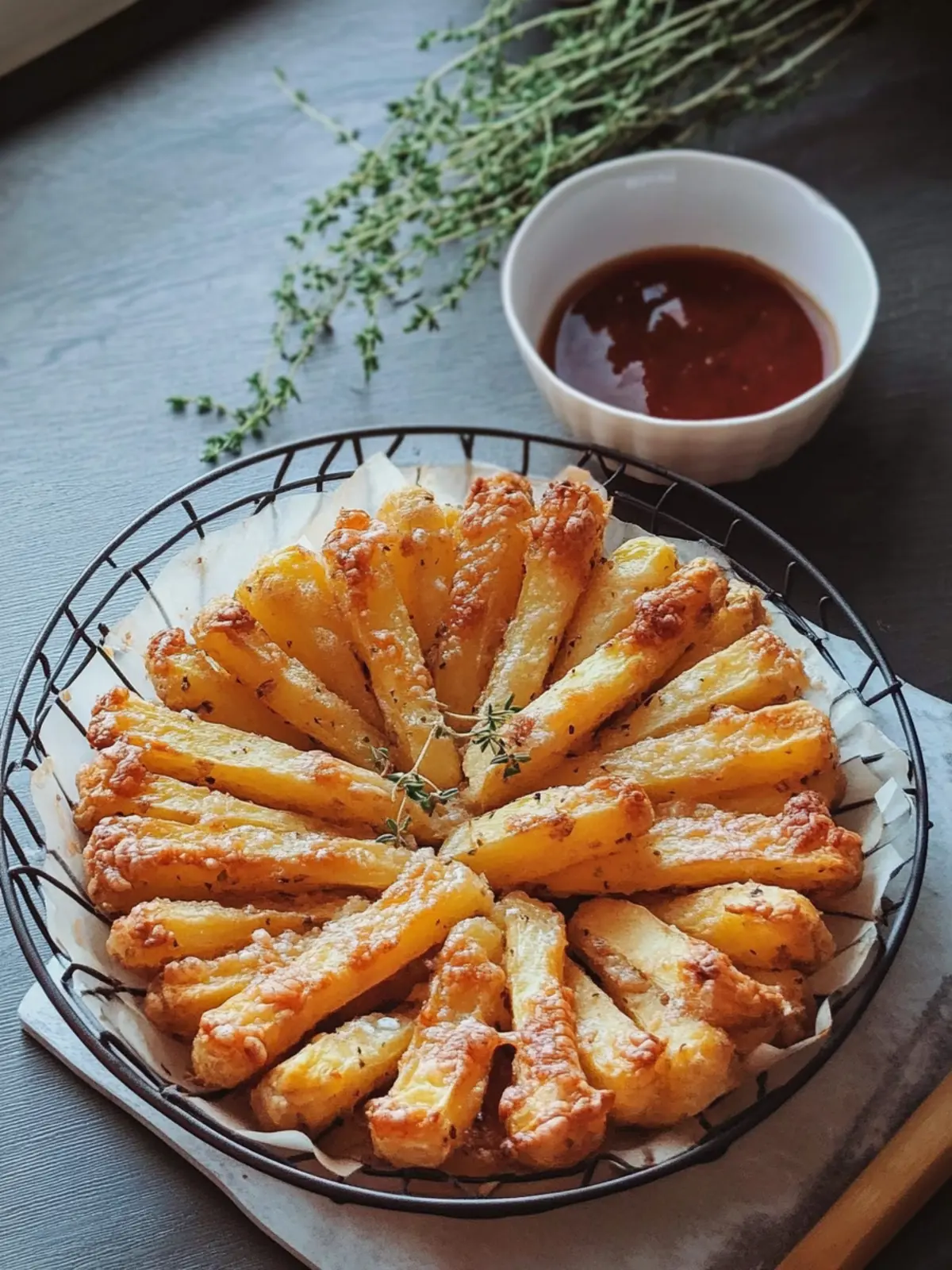 Knusprige Kartoffelpüree-Pommes