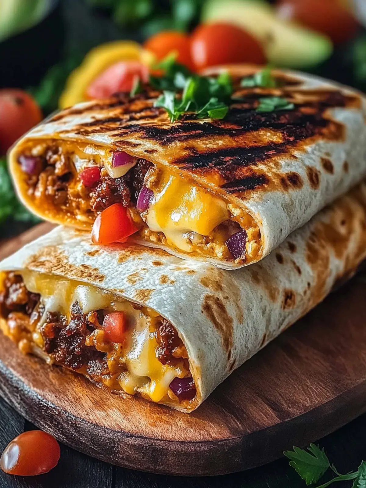 Gegrilltes Käse-Burrito