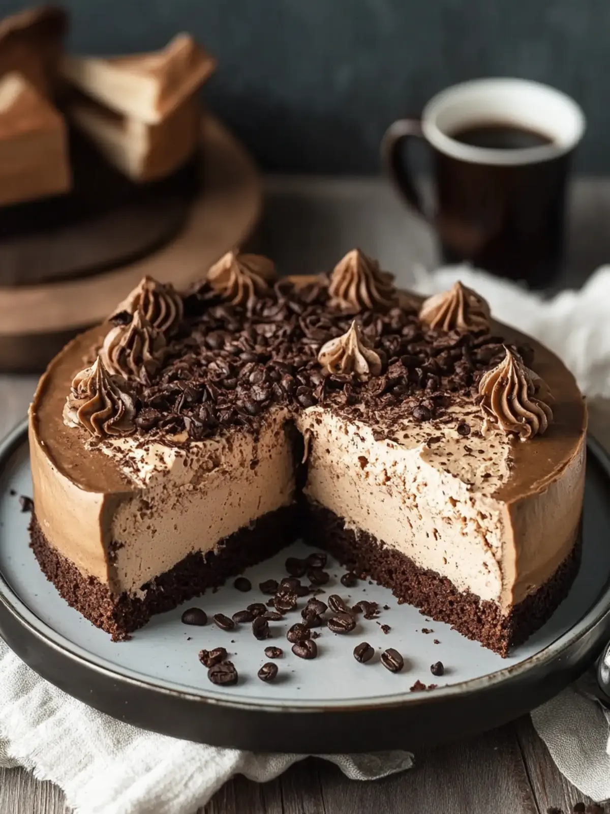Mocha-Käsekuchen
