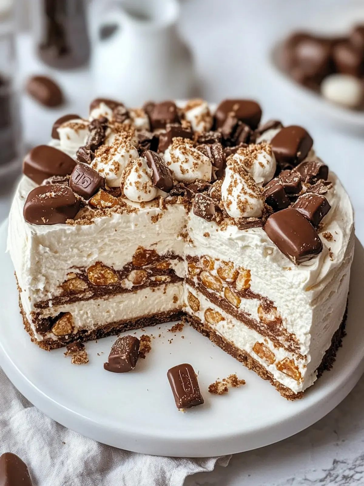 No-Bake Kinder Bueno Kuchen