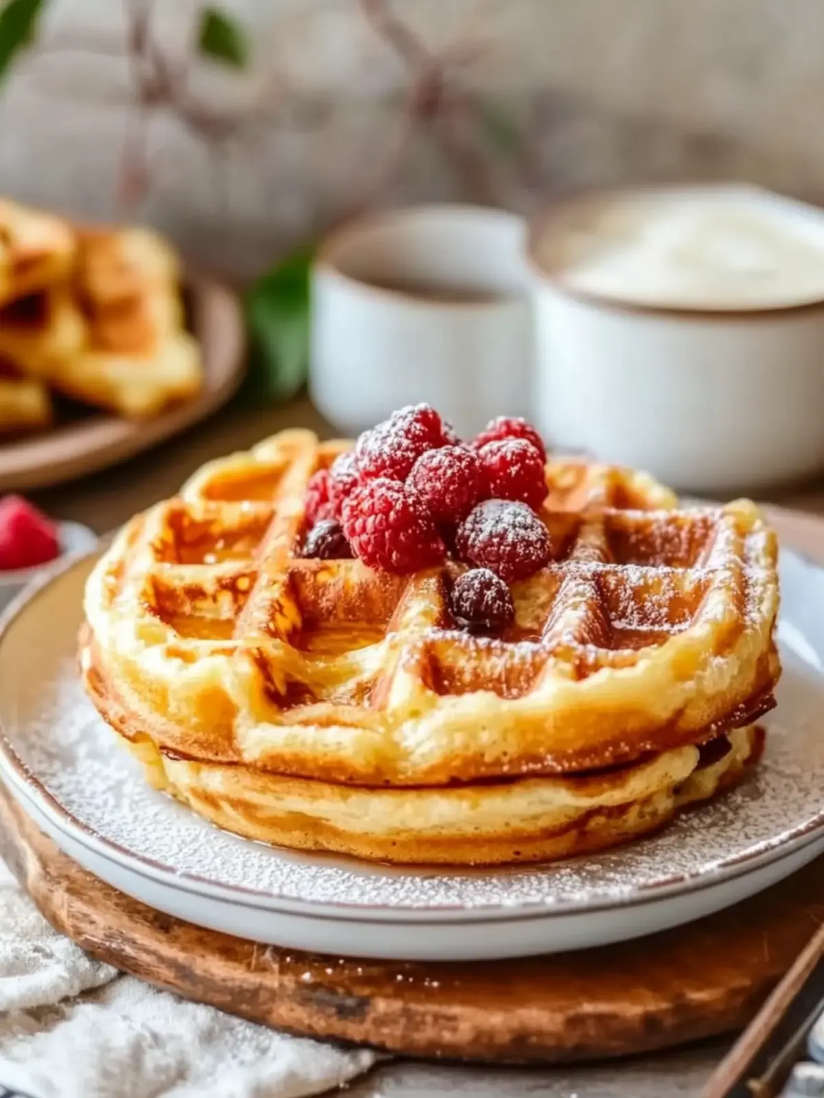 Belgische Süßkartoffelwaffeln