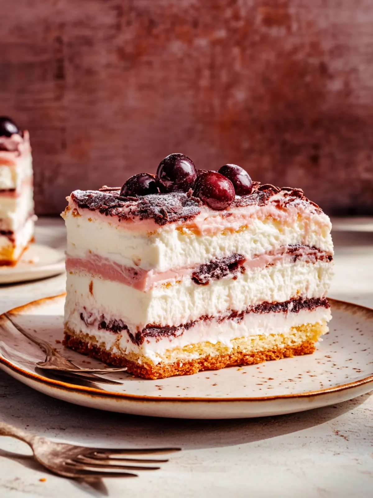 Feuchter Marmor-Layer-Kuchen