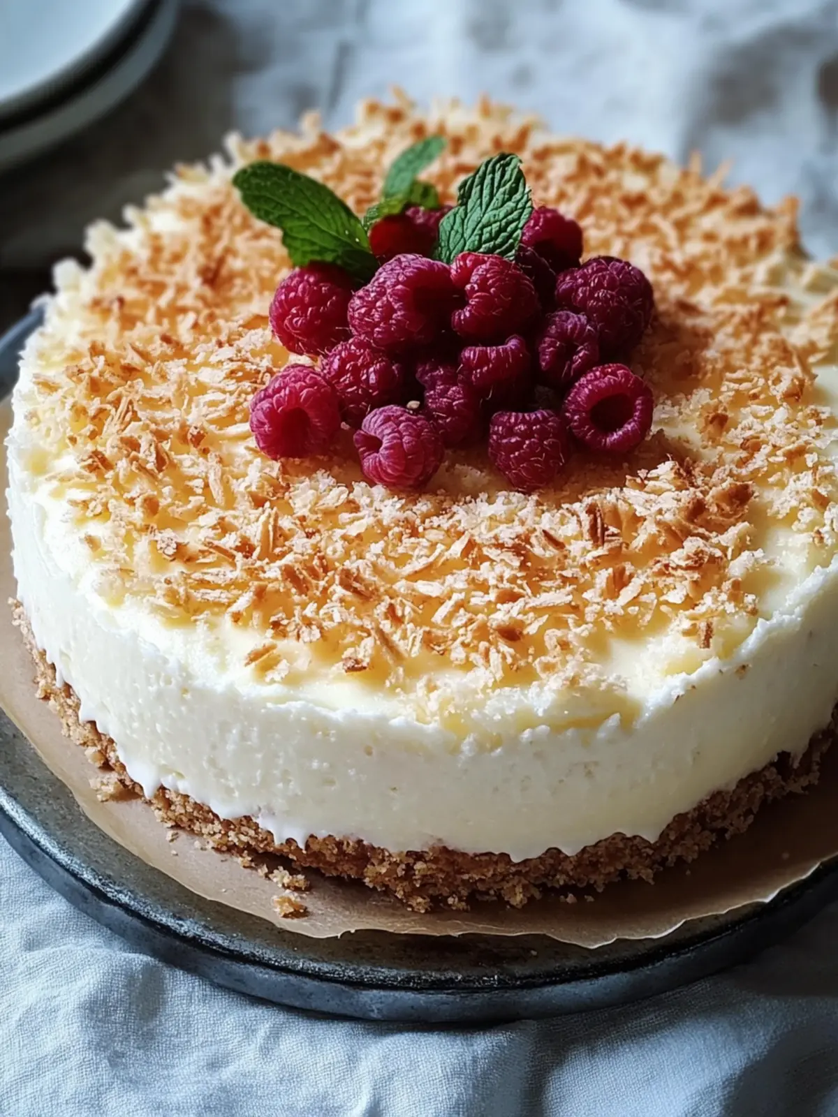 Bester Kokosnusspuddingkuchen