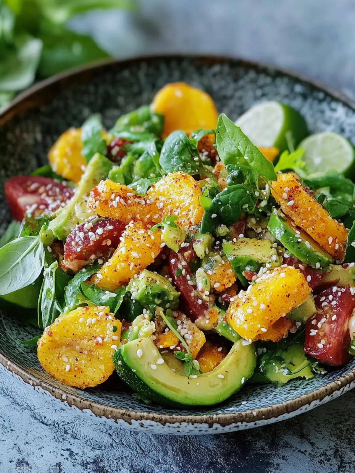 Schneller Frühlings-Avocado-Mais-Salat mit würziger Limetten-Dressing Einfach und frisch