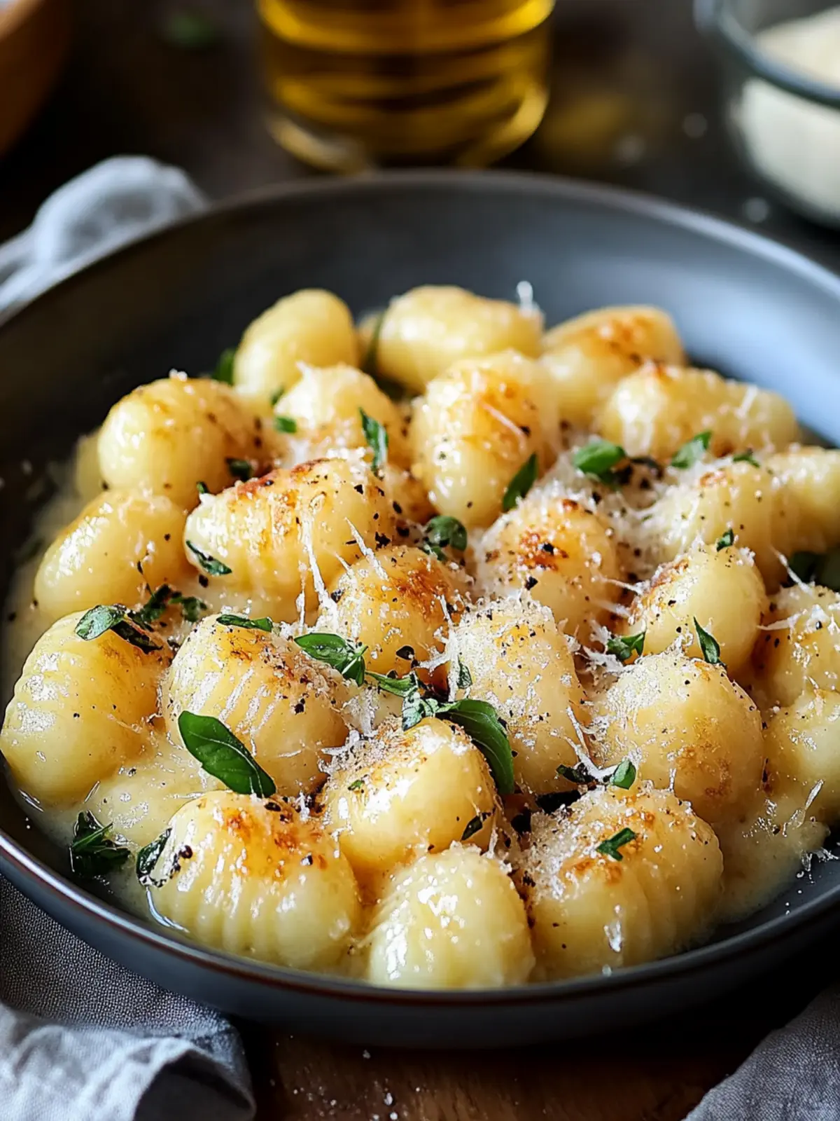 Unwiderstehlich käsige französische Zwiebelgnocchi
