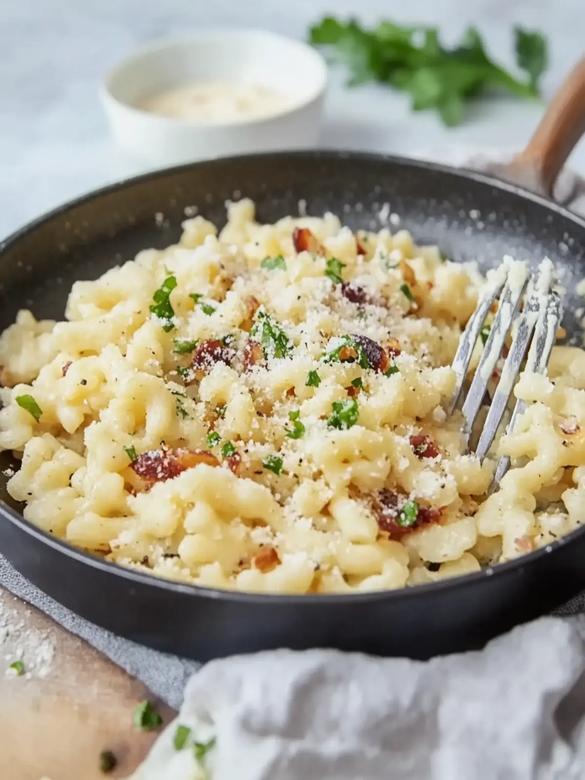 Hausgemachte Speck Spätzle