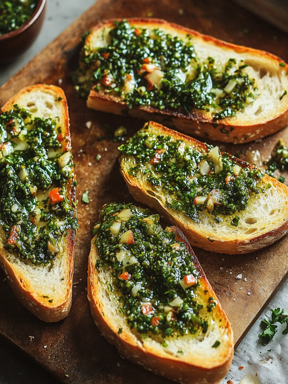 Chimichurri Knoblauchbrot