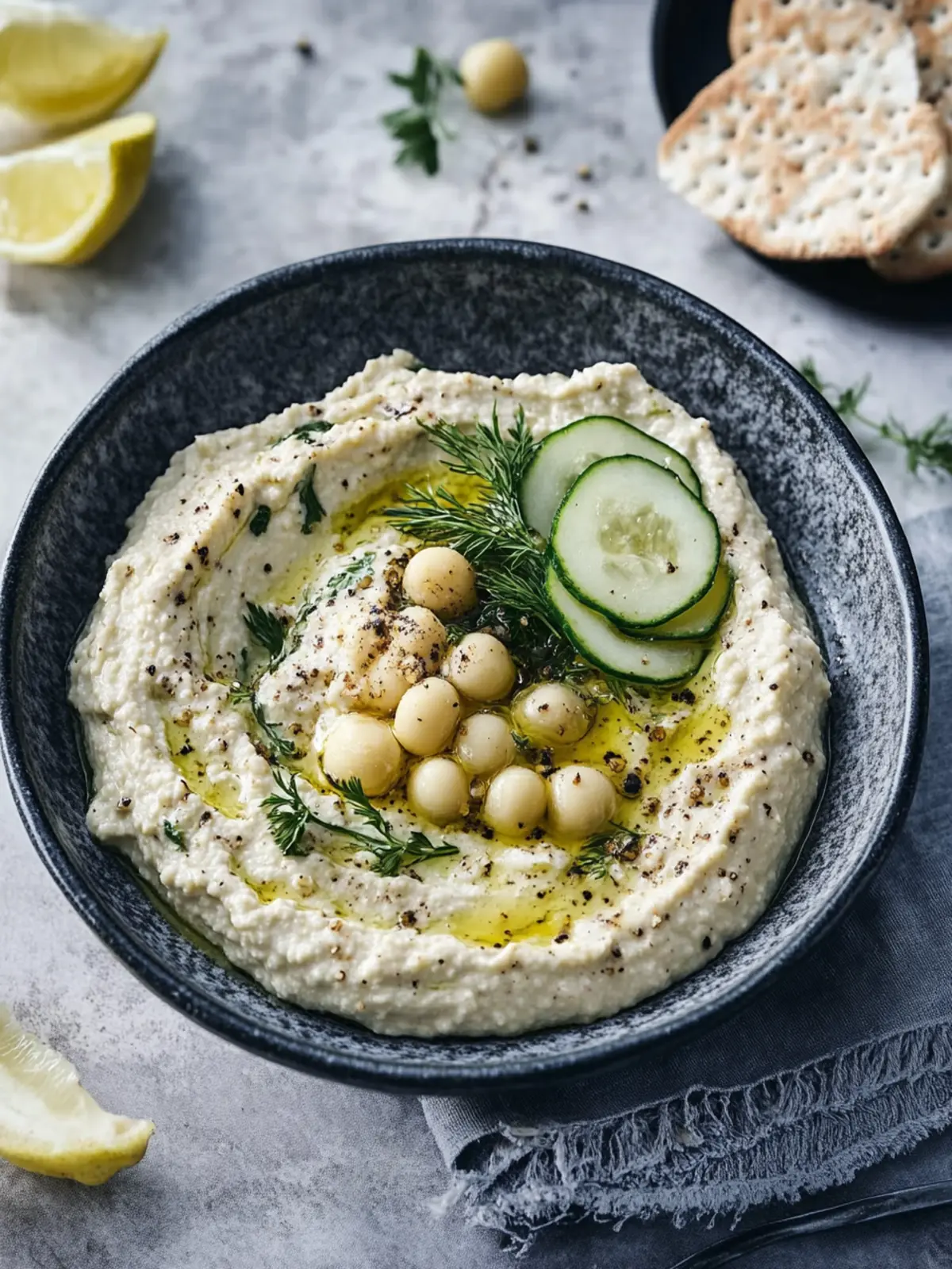 Die cremige Kichererbsenpaste