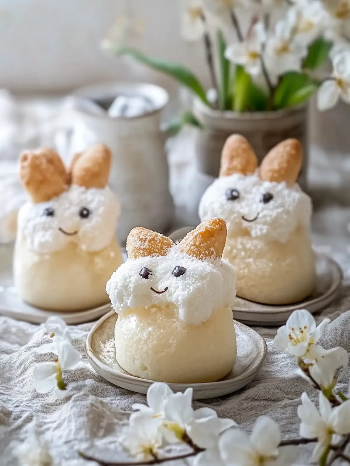 Flauschige Quarkkaninchen