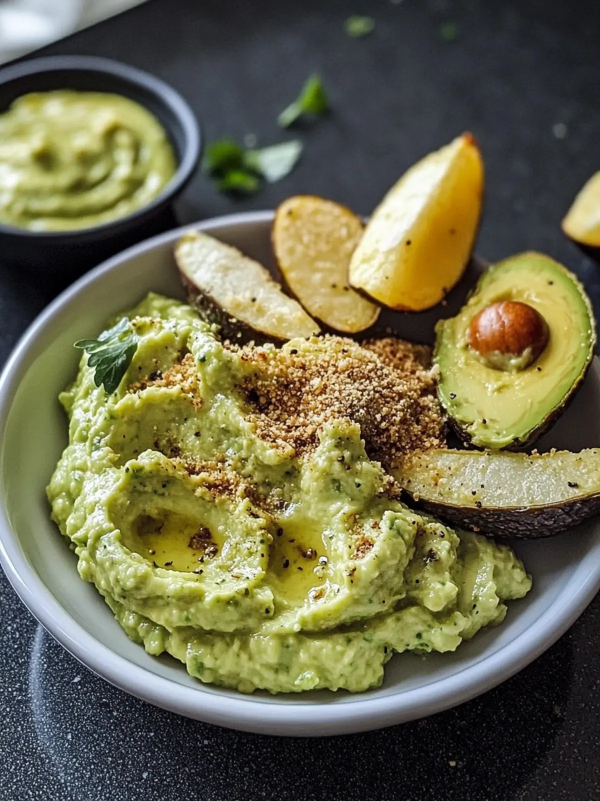 Backkartoffeln mit Avocadodip