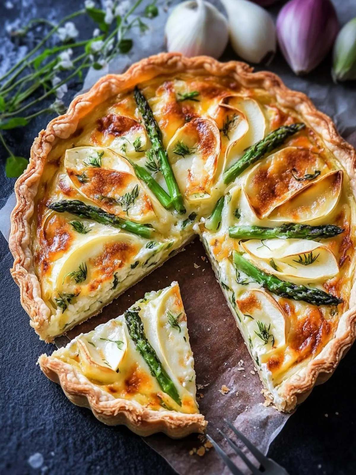 Spargel-Quiche