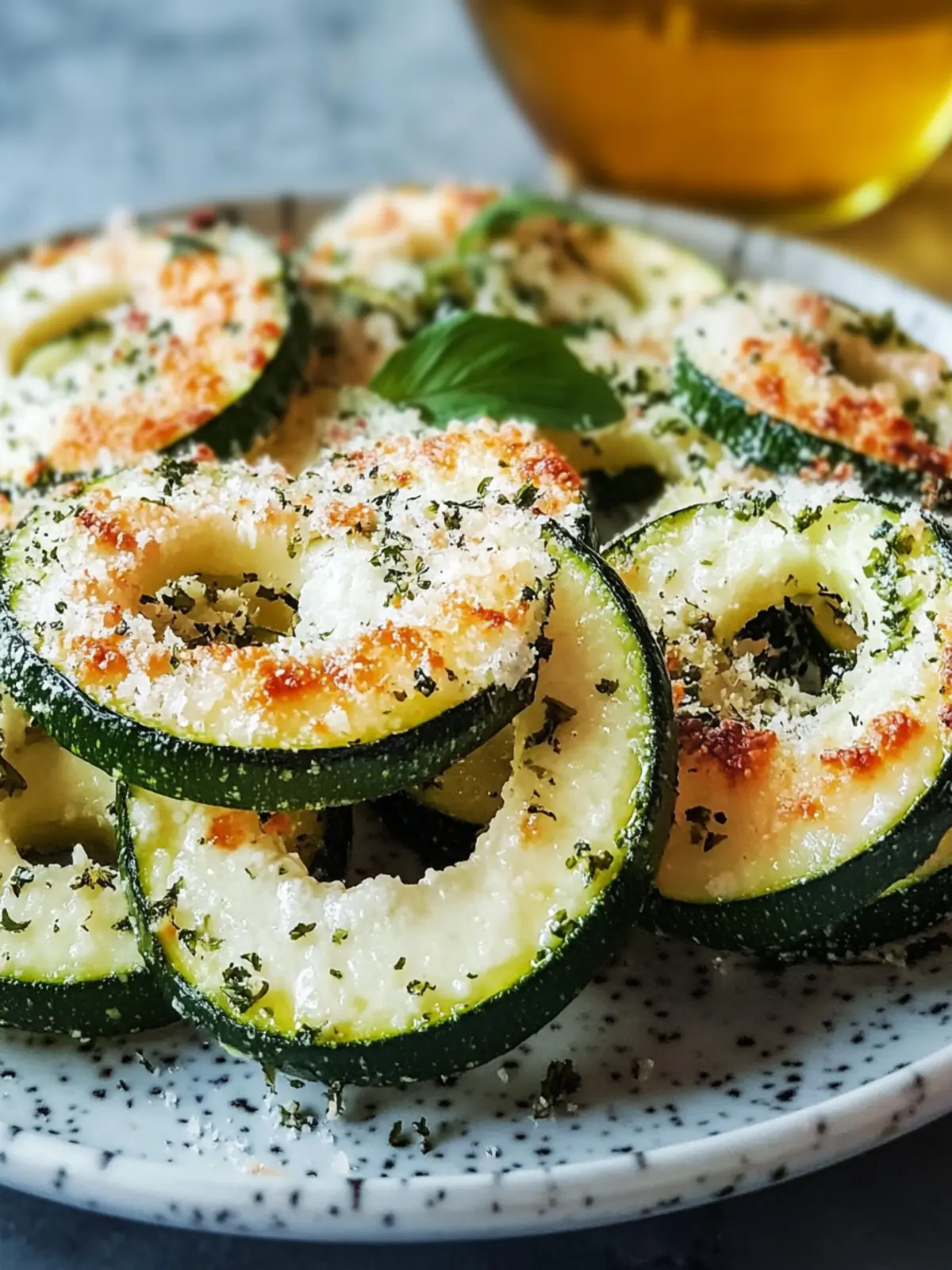 Einfache Parmesan-Zucchini-Ringe