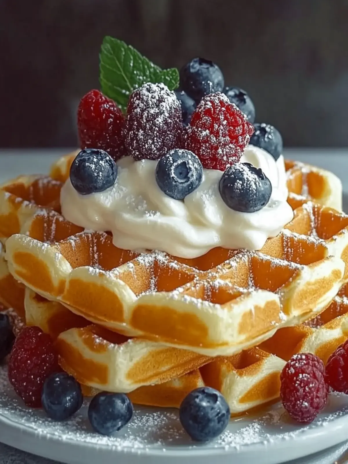 Belgische Joghurtnwaffeln