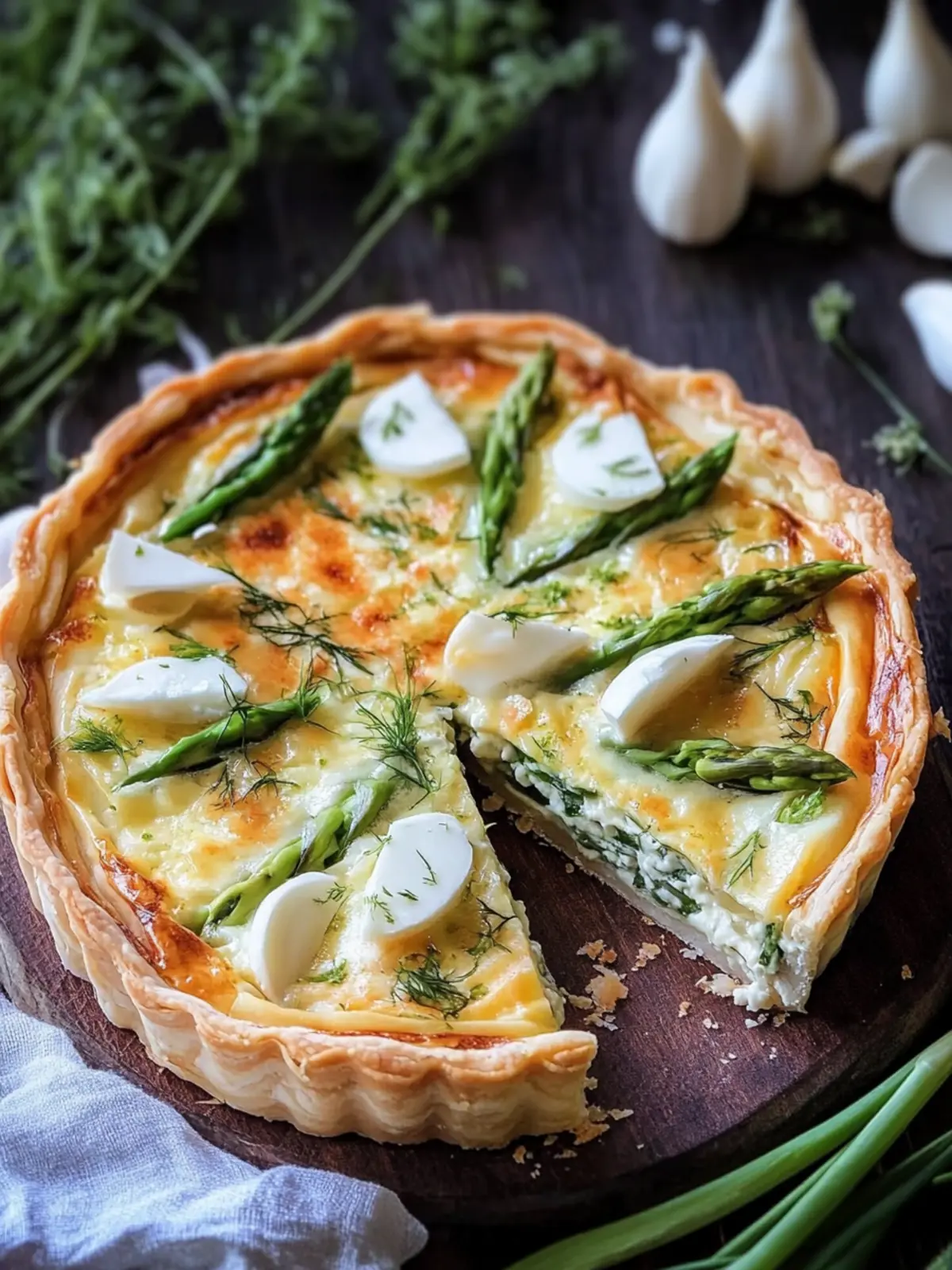 Spargel-Quiche