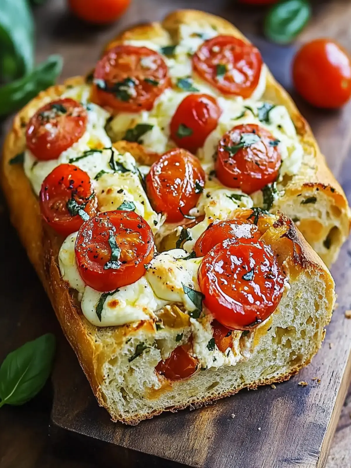 Herzhafter Caprese-Brot