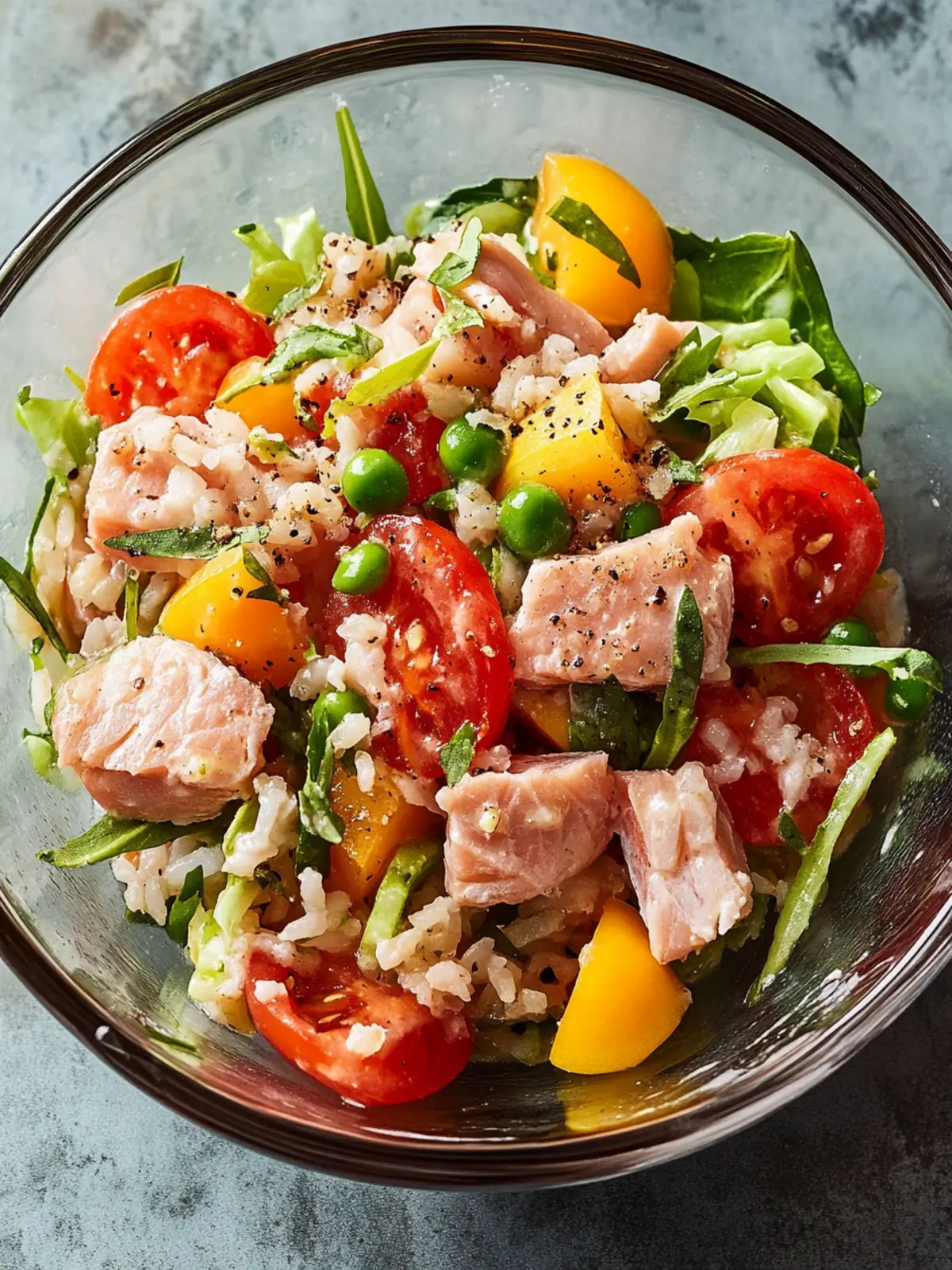 Reissalat mit Thunfisch