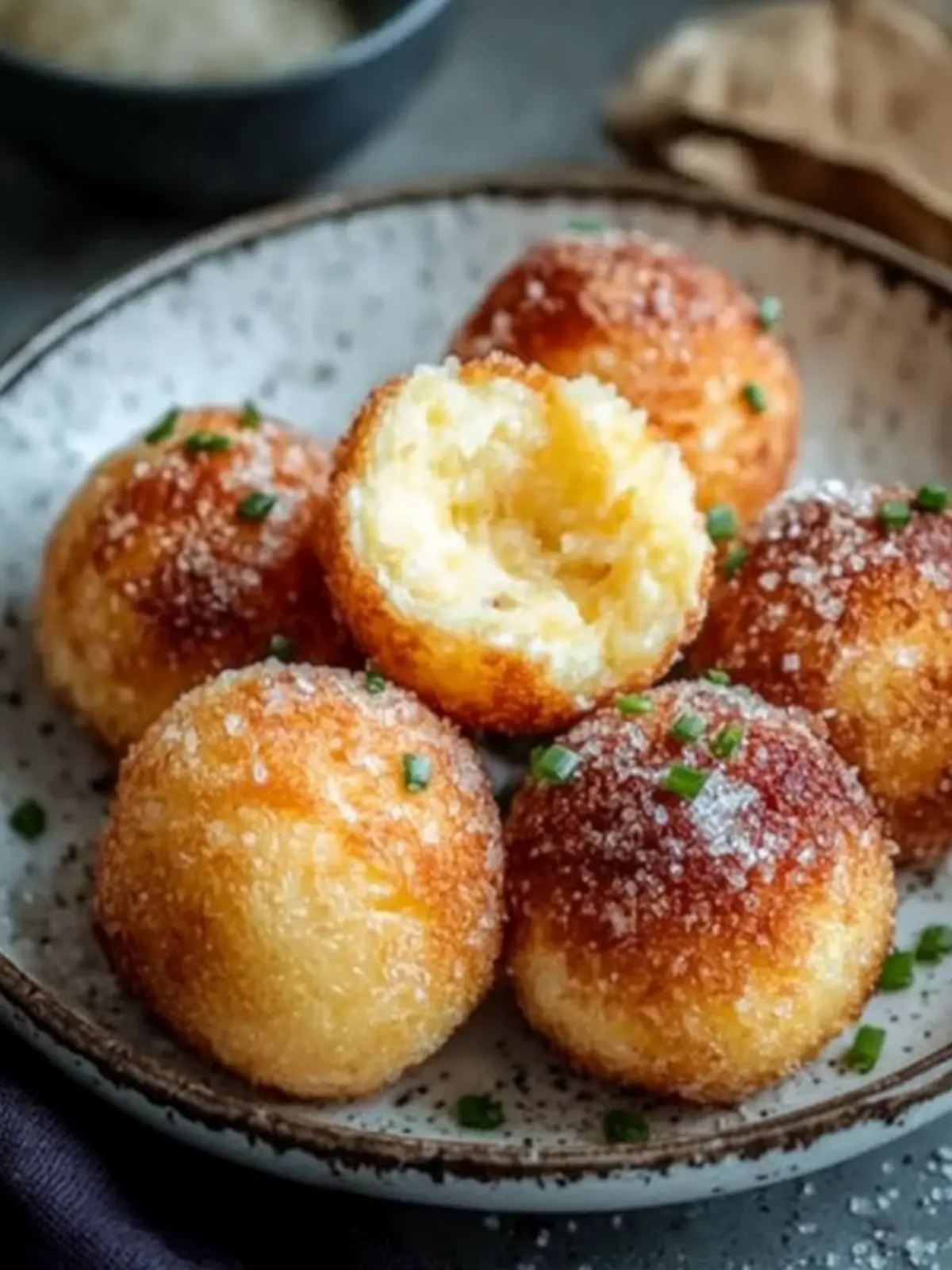 Pflaumenknödel aus Kartoffelteig mit Zimt-Zucker-Bröseln