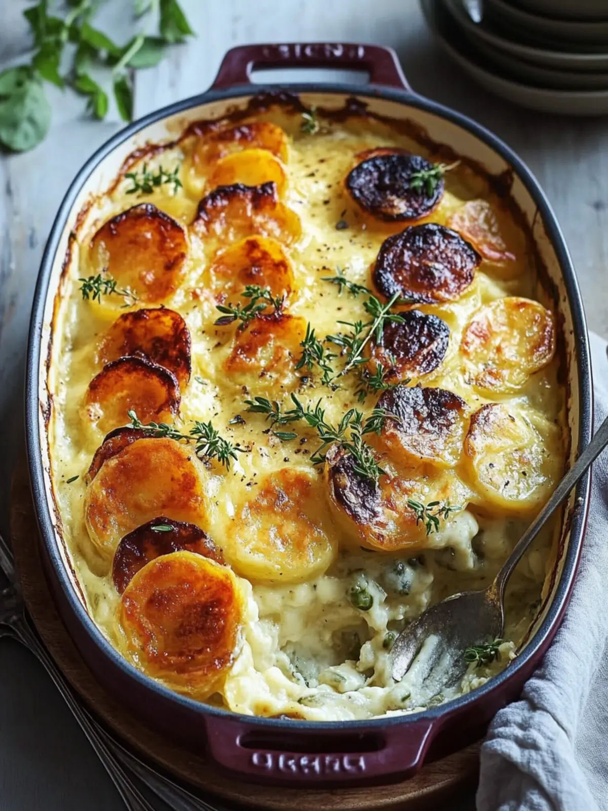 Käse Wurzelgemüse Gratin