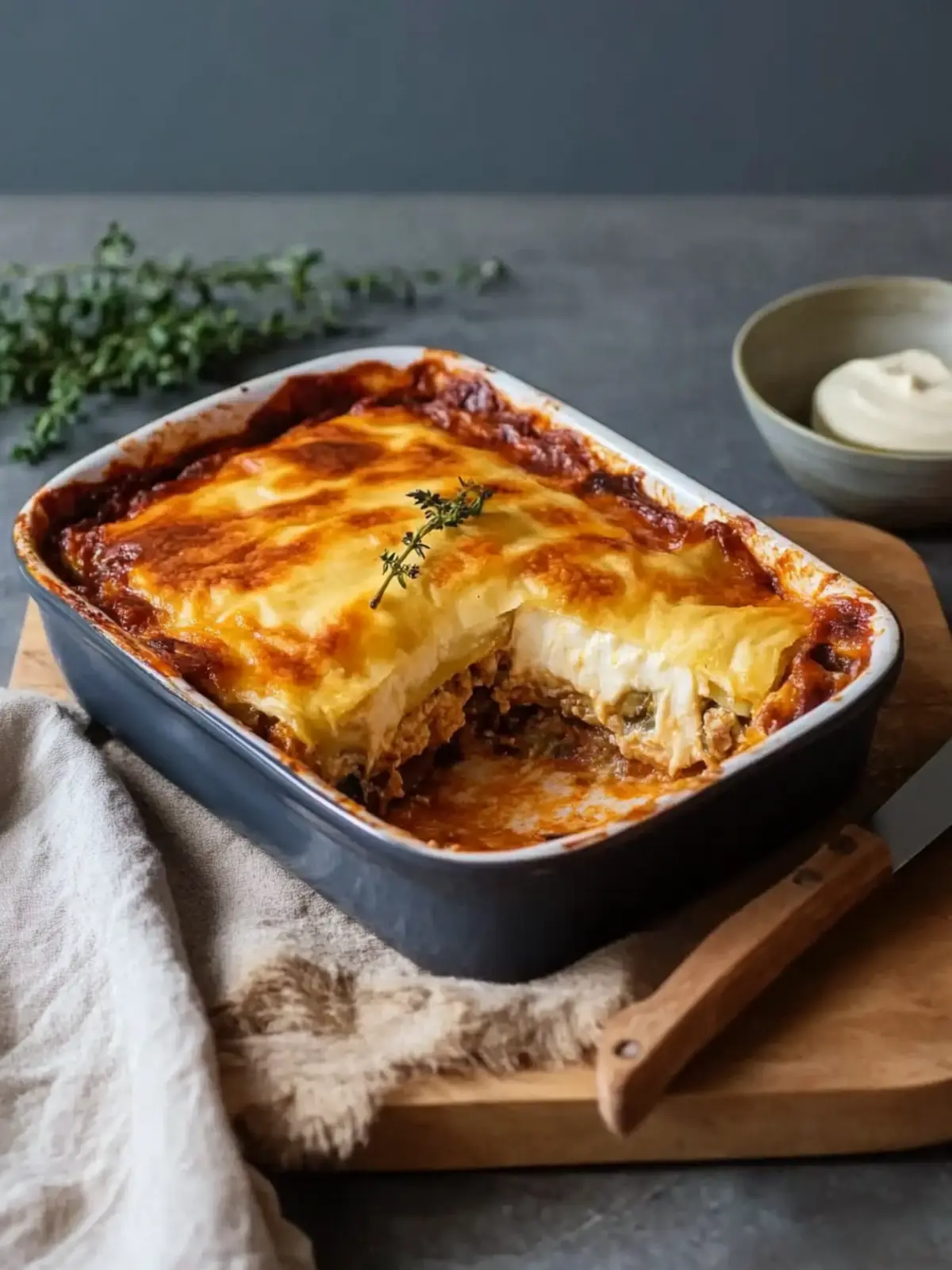 dieses vegetarische Moussaka kommt ohne hackfleisch aus