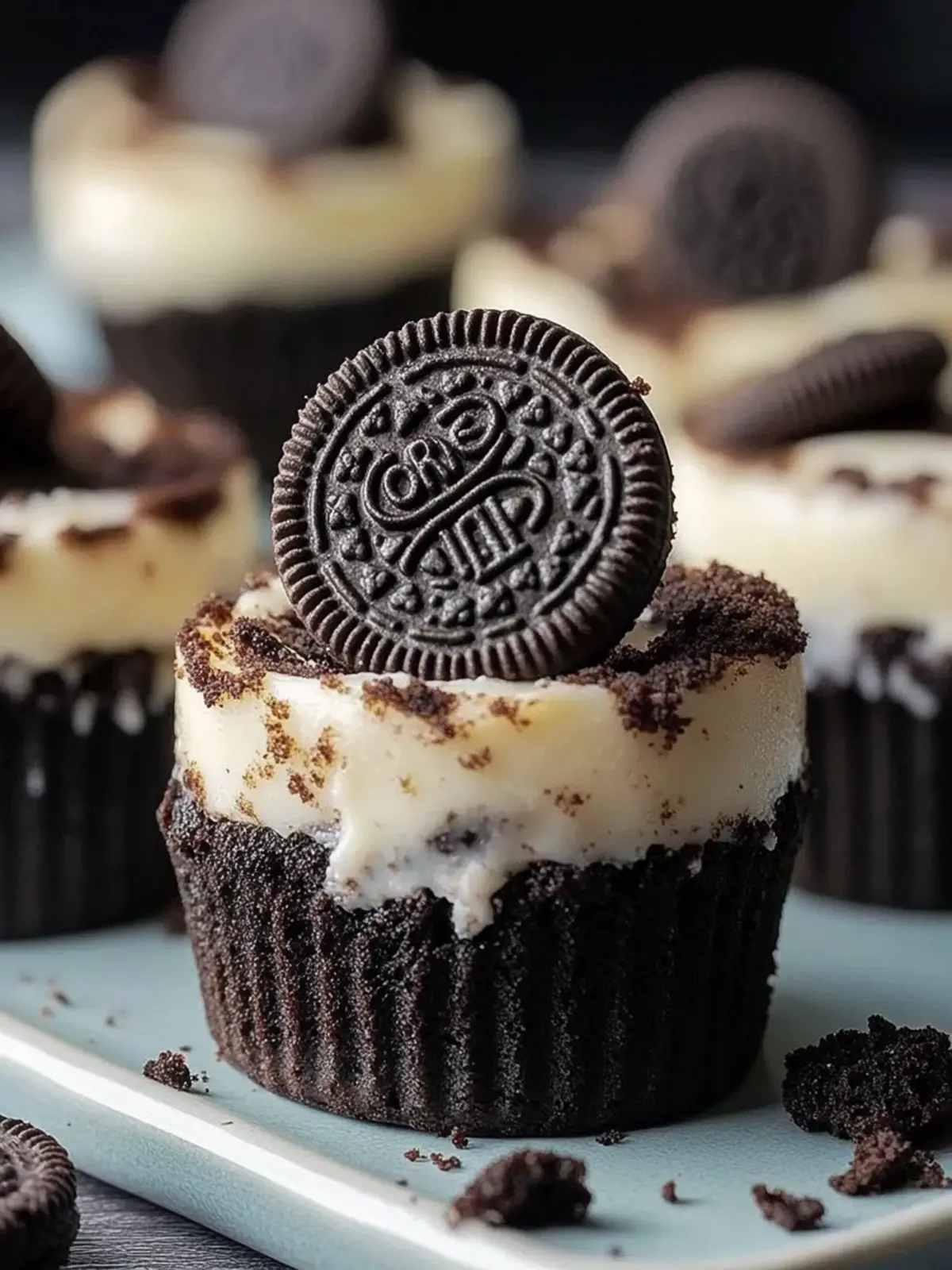 Oreo Überlastung Mini Cheesecakes