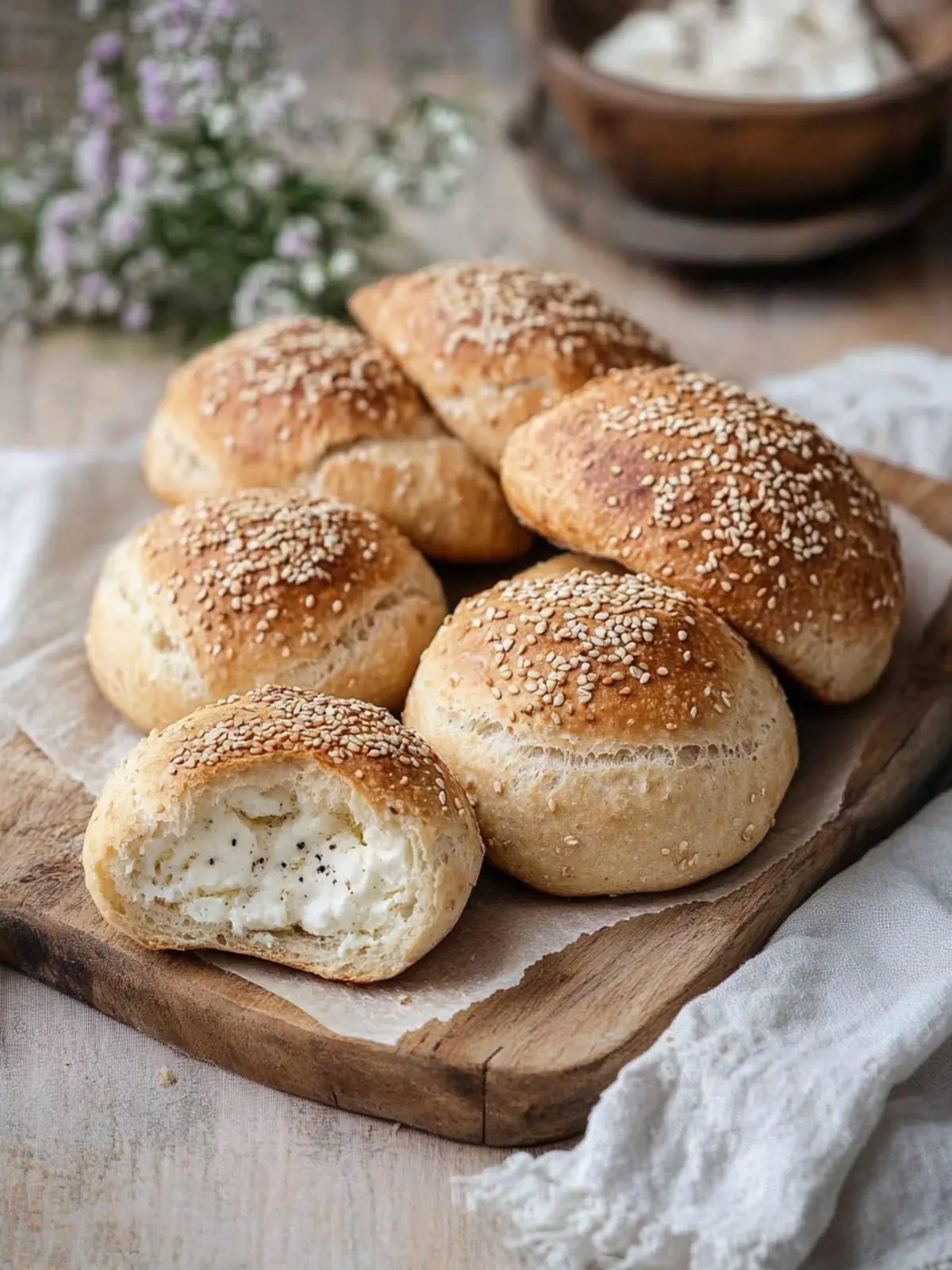 Saftige Quarkrollen ohne Hefe