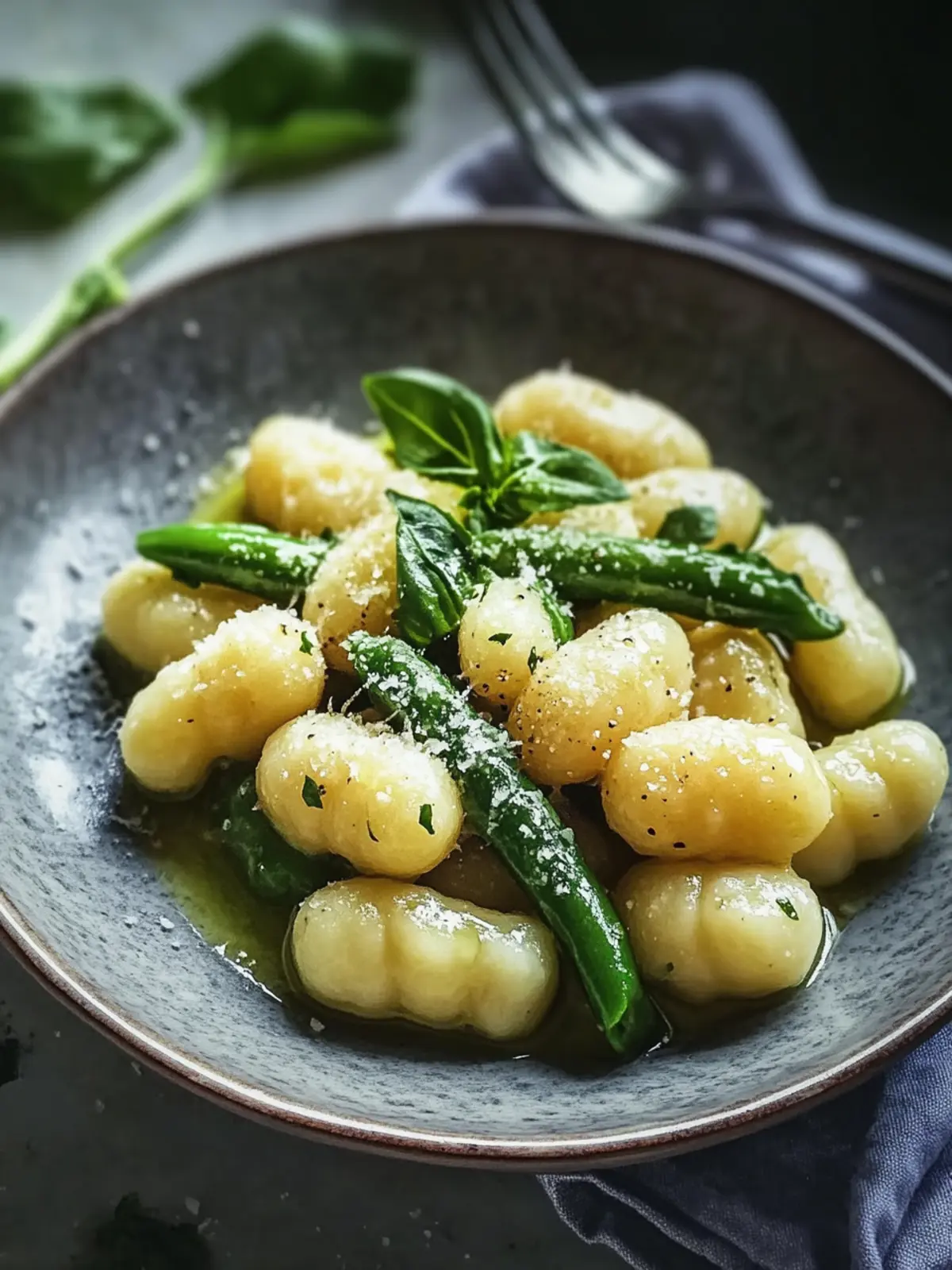 Gnocchi mit grünem Spargel