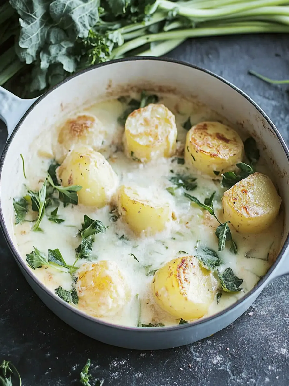 Kartoffel- und Kohlrabi-Auflauf aus dem Ofen