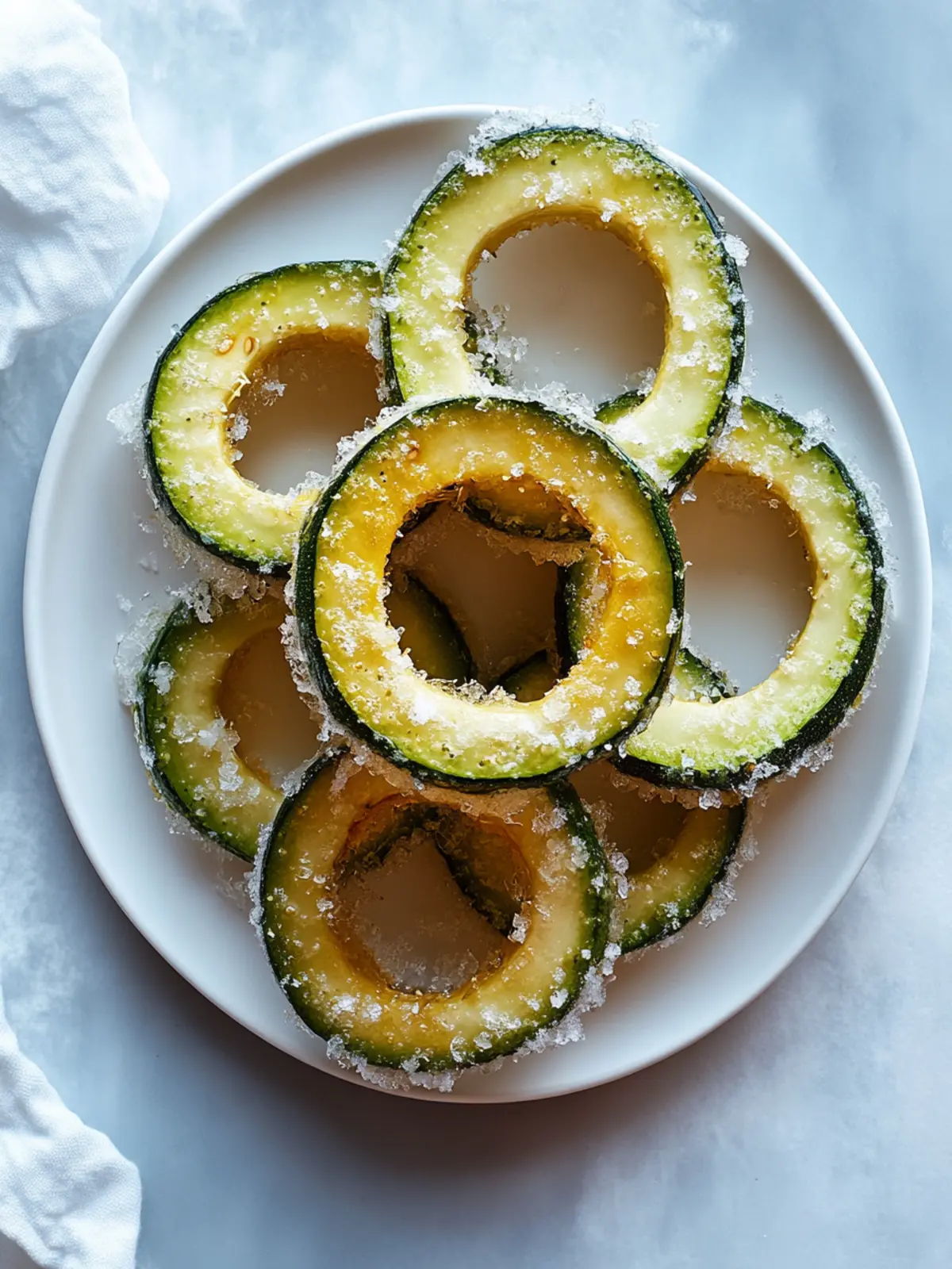 Knusprige Zucchiniringe