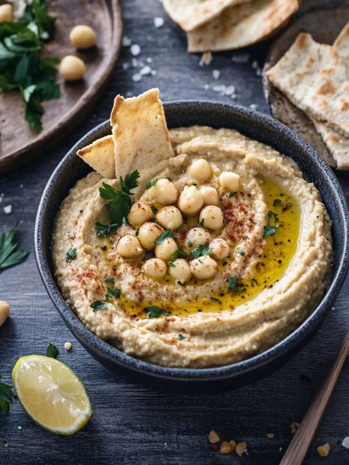 Die cremige Kichererbsenpaste