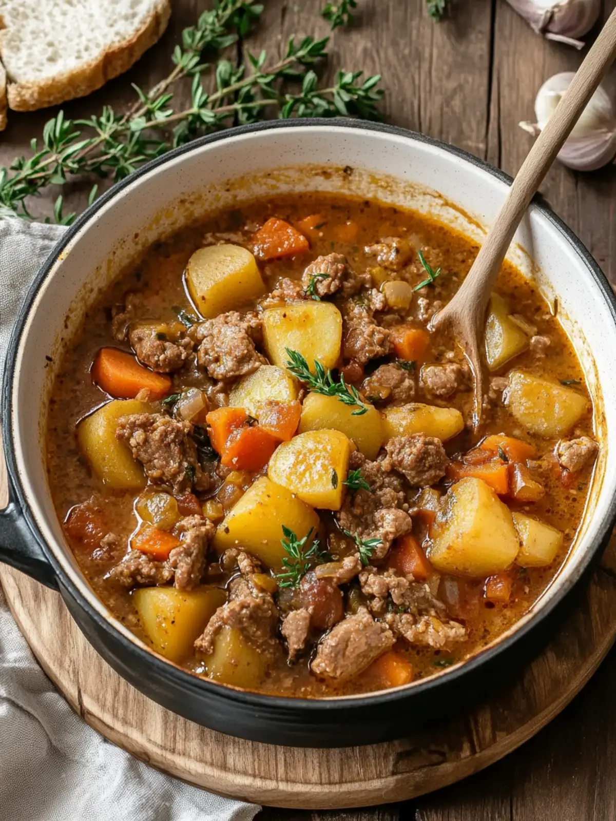 Bauerntopf mit Fleisch und Kartoffeln