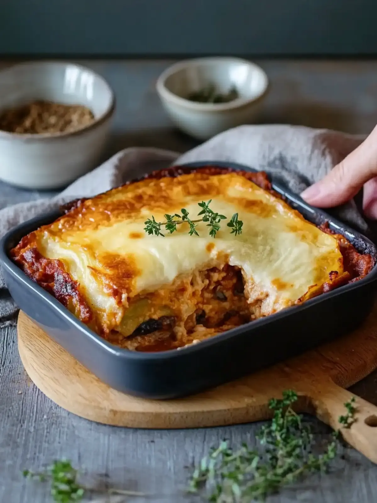 dieses vegetarische Moussaka kommt ohne Hackfleisch aus