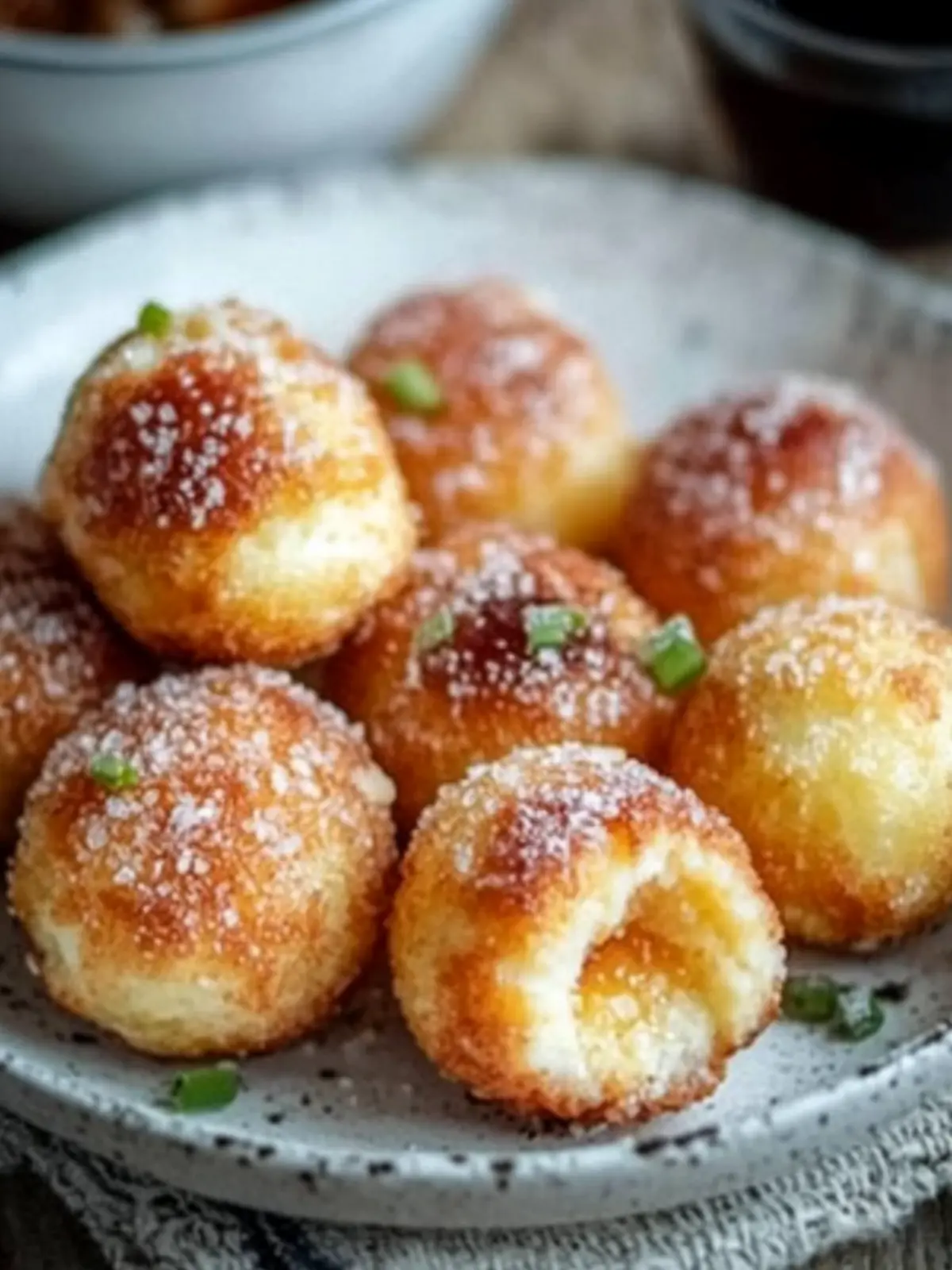 Pflaumenknödel aus Kartoffelteig mit Zimt-Zucker-Bröseln